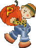 GIF animado (38342) Letra p nino calabaza