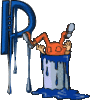 GIF animado (43743) Letra p pintor