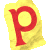 GIF animado (40026) Letra p recortada