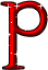 GIF animado (44143) Letra p roja decoracion