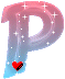 GIF animado (34474) Letra p romantica glitter