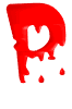 GIF animado (38384) Letra p sangre