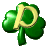 GIF animado (37320) Letra p trebol