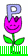 GIF animado (37358) Letra p tulipan