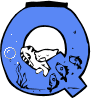 GIF animado (31517) Letra q acuario peces