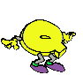 GIF animado (39753) Letra q amarilla brazos piernas