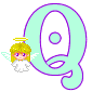 GIF animado (39010) Letra q angelito