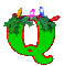 GIF animado (40638) Letra q arbol navidad