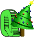 GIF animado (40677) Letra q arbol navidad