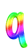 GIF animado (40238) Letra q arco iris