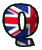 GIF animado (42531) Letra q bandera inglaterra