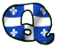 GIF animado (42567) Letra q bandera quebec