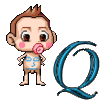 GIF animado (43053) Letra q bebe