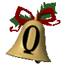 GIF animado (40875) Letra q campana navidad
