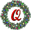 GIF animado (41080) Letra q corona navidad
