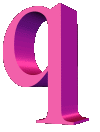 GIF animado (45095) Letra q d rosa