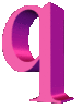 GIF animado (45095) Letra q d rosa