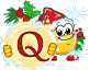 GIF animado (41134) Letra q emoticono navidad