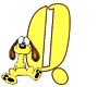 GIF animado (36067) Letra q garfield