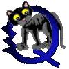 GIF animado (30058) Letra q gato