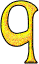 GIF animado (32682) Letra q glitter amarilla