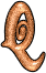 GIF animado (33108) Letra q glitter naranja