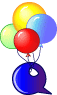 GIF animado (36598) Letra q globos