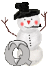 GIF animado (41226) Letra q hombre nieve