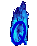 GIF animado (37422) Letra q llama azul
