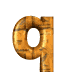 GIF animado (37034) Letra q madera