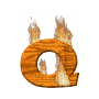 GIF animado (37691) Letra q madera ardiendo