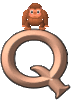 GIF animado (30803) Letra q orangutan