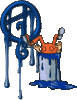 GIF animado (43744) Letra q pintor