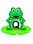 GIF animado (31845) Letra q ranita