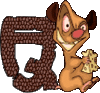GIF animado (31871) Letra q raton