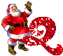 GIF animado (41547) Letra q santa claus