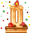 GIF animado (36724) Letra q tarta
