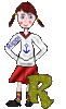 GIF animado (42808) Letra r adolescente