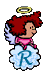 GIF animado (39038) Letra r angelito nube
