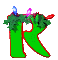 GIF animado (40639) Letra r arbol navidad