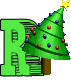 GIF animado (40678) Letra r arbol navidad