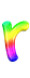 GIF animado (40239) Letra r arco iris