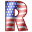 GIF animado (42424) Letra r bandera norteamericana