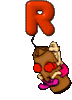 GIF animado (43156) Letra r boxeador