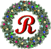 GIF animado (41081) Letra r corona navidad