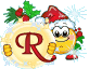 GIF animado (41135) Letra r emoticono navidad