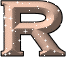 GIF animado (33244) Letra r glitter salmon