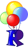 GIF animado (36599) Letra r globos