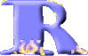 GIF animado (37579) Letra r lava volcanica