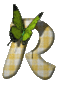 GIF animado (30406) Letra r mariposa d